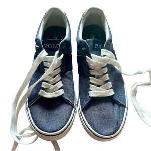 Boy’s Polo Blue Denim Sneakers